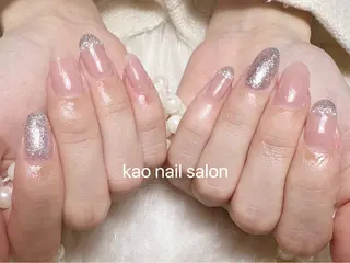 ネイル kao nail マグネット/長さだしのネイルデザイン