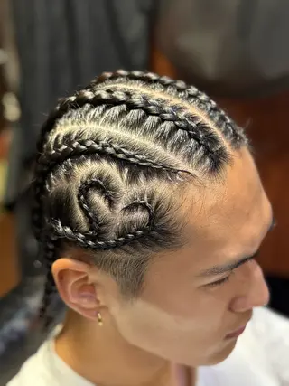ロング メンズ 大城 涼のヘアスタイル
