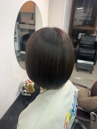 ミディアム カラー 渡邊 美優のヘアスタイル