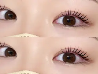 マツエク・マツパ もえな🎀透明感 カラー💖まつパのマツエク・マツパデザイン
