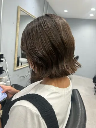 ショート 🫒オリーブ/透け感 レイヤー🌿モエカのヘアスタイル