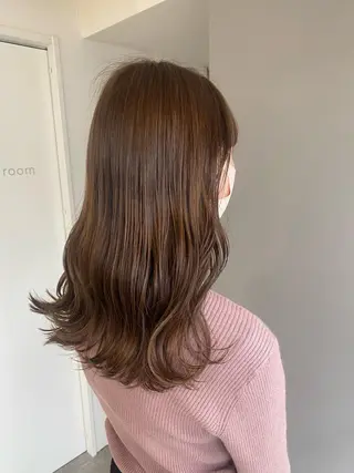 セミロング カラー ヘアアレンジ ボブ /ニュアンス/ satomi🧸💖のヘアスタイル