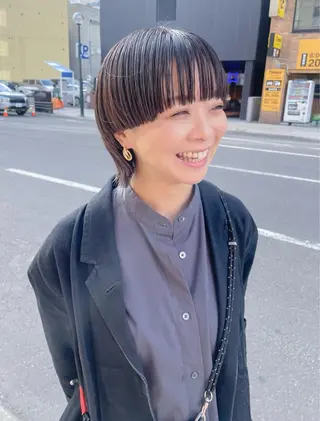 ショート きたじま さおりのヘアスタイル
