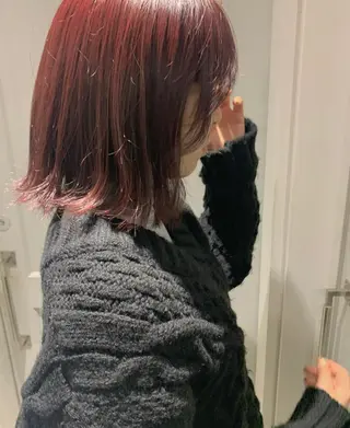 ミディアム カラー ヘアアレンジ 憧れの艶ハイトーンへ 🌙サイダサキのヘアスタイル