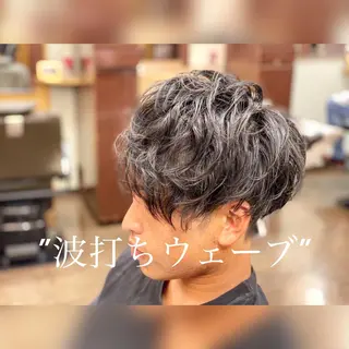 ミディアム 齋藤 壱成のヘアスタイル