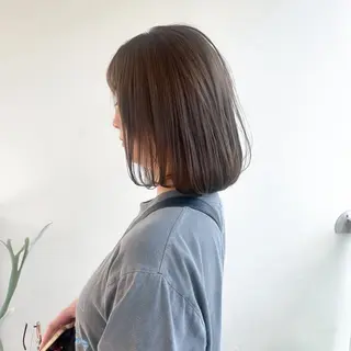 ミディアム カラー 艶カラー🫧 猿渡 響のヘアスタイル