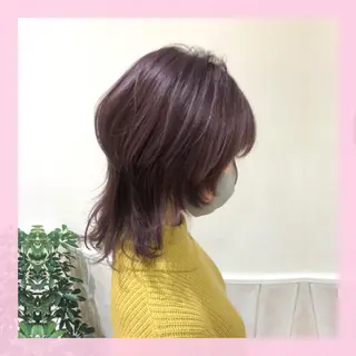 ミディアム カラー 🍒前川 🍒のヘアスタイル