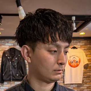 ショート パーマ メンズ 立川メンズカット/ メンズパーマ💈三上のヘアスタイル