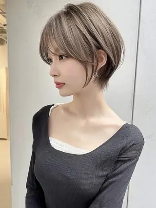 ショート カラー レイヤーカット✨ 福井雄登のヘアスタイル