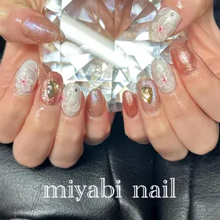 ネイル miyabi nail 桂川駅近くのネイルデザイン