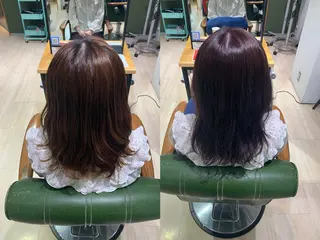 ミディアム カラー パラッチ MIKAのヘアスタイル