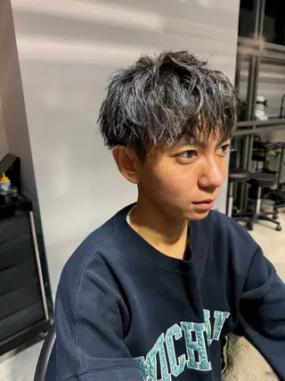 ミディアム パーマ メンズ 似合う髪型見つけます AYAKAのヘアスタイル