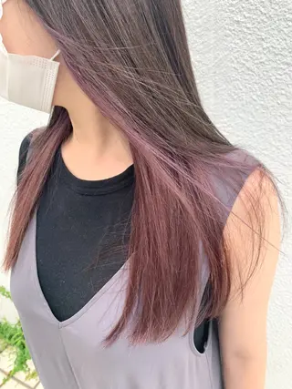セミロング カラー muscali♡ 原宿.表参道のヘアスタイル