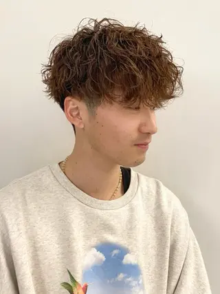 ショート パーマ メンズ メンズパーマ/カラー 中島 海のヘアスタイル