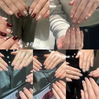 ネイル ‎🤍透け艶𐙚 ICHIKAのネイルデザイン