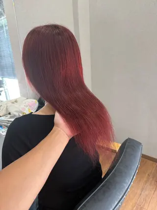 セミロング カラー 鵜飼 真伍のヘアスタイル