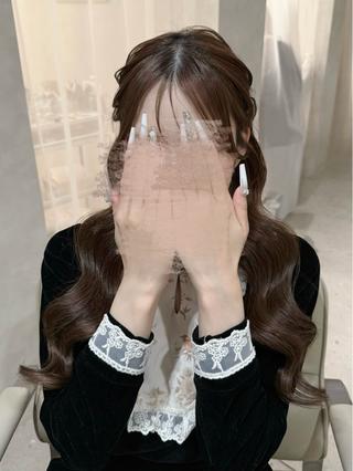 ヘアアレンジ セットサロンCURE 🩵あんみのマツエク・マツパデザイン