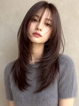 ロング カラー HINA カラーモデル募集中のヘアスタイル