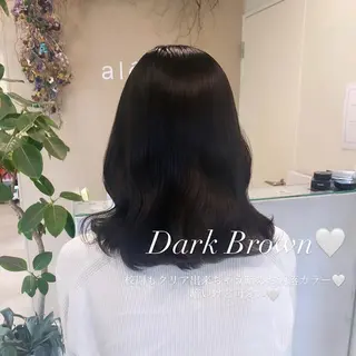 セミロング カラー ブリーチなしWカラー 🎀韓国ヘア/amiのヘアスタイル