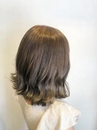 ミディアム カラー おくだ りお /ハイトーンカラーのヘアスタイル