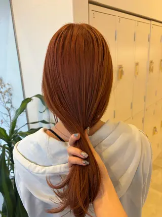 カラー ゆづき🩵ྀི /透明感カラーのヘアスタイル