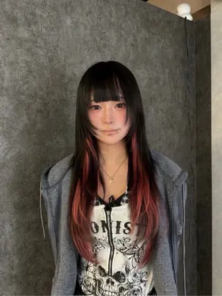 ロング 🐺新宿manabu プルエクステのヘアスタイル