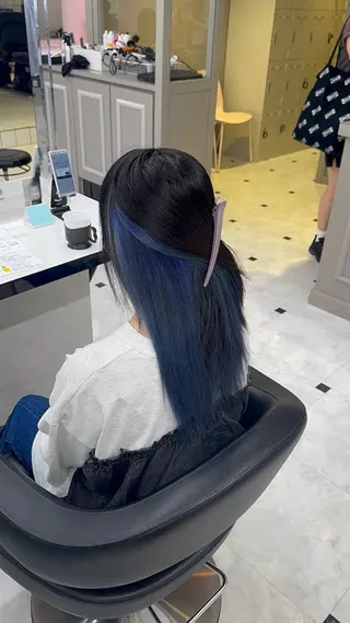ロング カラー ヘアアレンジ 🥀レイヤー×ハイト ーントレンドヘア🥀のヘアスタイル
