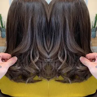 ロング カラー 不動令 認定カラーリストのヘアスタイル