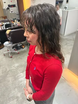ロング パーマ カ ズ サ ✴︎のヘアスタイル