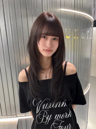 ロング カラー Ryo/名古屋 /小顔レイヤーカットのヘアスタイル