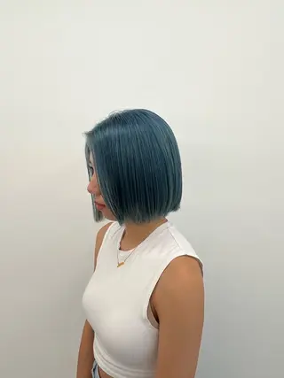 ミディアム カラー 赤みゼロ/透明感 カラー🌿KANTAのヘアスタイル