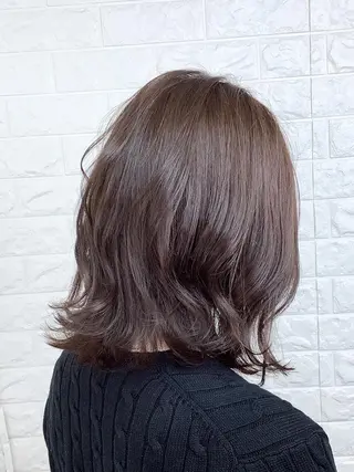 ミディアム カラー 髪質改善縮毛矯正 美容師✂️山崎竜二のヘアスタイル
