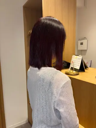 ミディアム RYOJI 透明感カラーのヘアスタイル