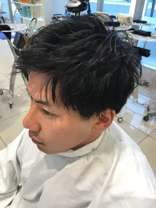 ショート ヘアアレンジ メンズ 店長 大方康暉のヘアスタイル