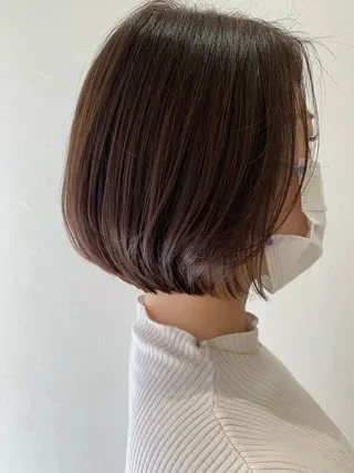 ショート カラー hubhair レイヤー/透明感のヘアスタイル