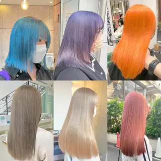 ミディアム カラー 🫧艶ダブルカラー ブリーチ🫧トモヤのヘアスタイル
