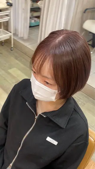 ショート カラー 艶感/透明感カラー Jinのヘアスタイル