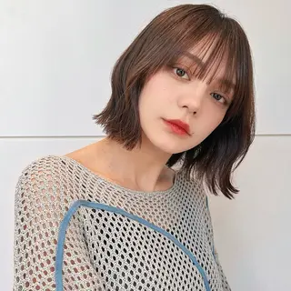 ミディアム 透明感カラー/ヘッド スパ/喜多将平🍀のヘアスタイル