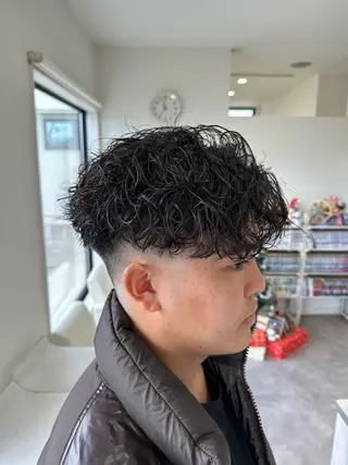 ショート パーマ メンズ メンズ専門美容師／ メンズパーマ／森口のヘアスタイル