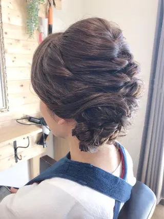 ロング ヘアアレンジ 糸賀 史織のマツエク・マツパデザイン