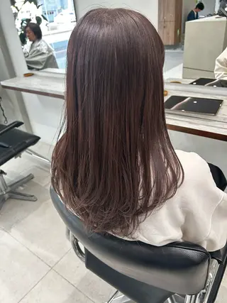 セミロング カラー 🤍🐰韓国ヘア/ レイヤー🤍菅原麻里のヘアスタイル