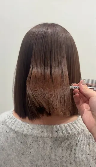 ミディアム 美髪矯正💙ྀི/ 水光髪🫧/ミナルのヘアスタイル