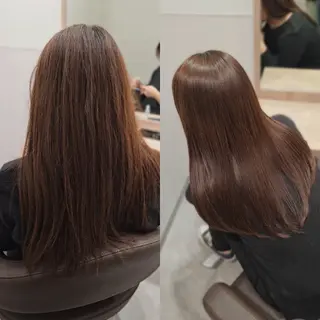 セミロング パーマ 【垢抜けカラー/ 縮毛矯正】Taikiのヘアスタイル