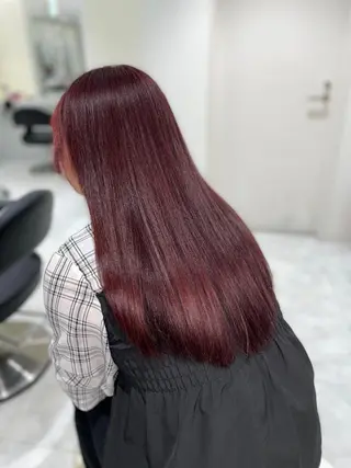 ロング カラー ヘアアレンジ ♥️暖色支持多数 ♥️銀座 mioのヘアスタイル