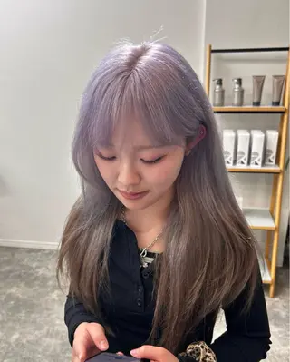 ロング カラー 木藤 優杏のヘアスタイル