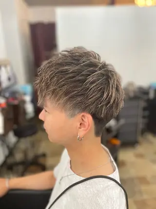 ショート カラー メンズ amphihair 高橋祐也のヘアスタイル