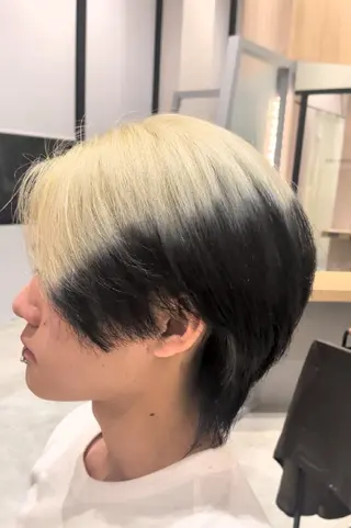 ショート メンズ カラー 古屋 美春のヘアスタイル