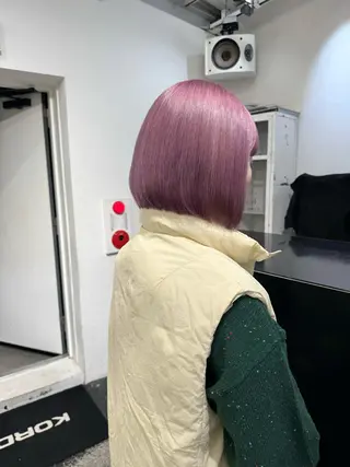 ミディアム カラー ヘアアレンジ 艶ハイトーン/ヘア アレンジAYAKAのヘアスタイル