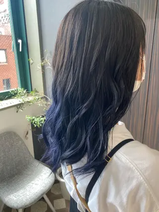 セミロング カラー jill by gisel＿のヘアスタイル