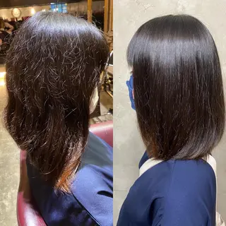 ミディアム ハイトーンカラー 🦋yuri🦋のヘアスタイル
